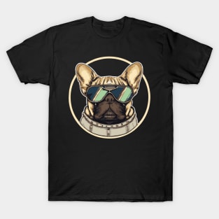 French Bulldog Pilot Dog Lover Frenchie T-Shirt